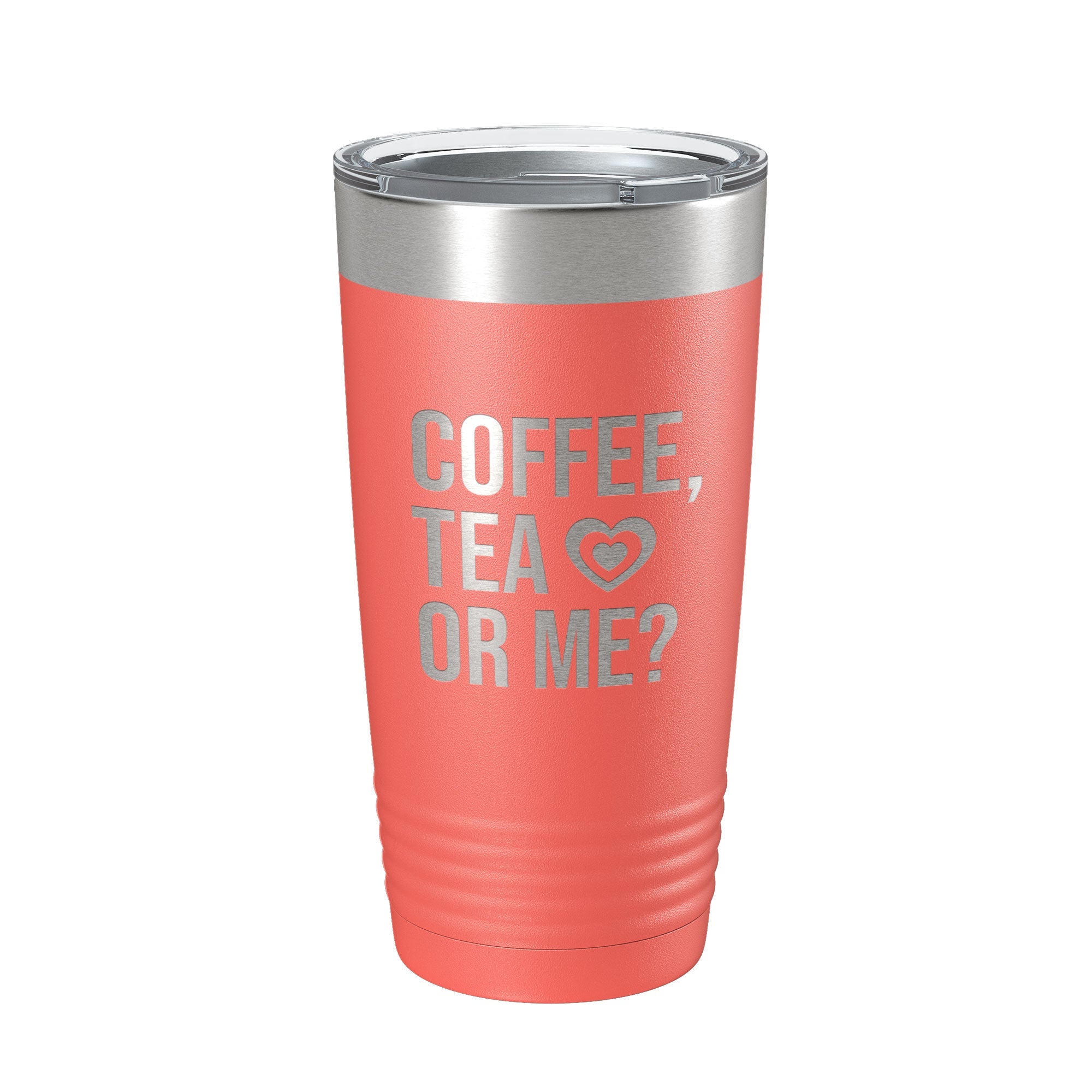 Valentine's Day Tumbler Coffee Tea Or Me Travel Mug Gift Insulated Laser Engraved Coffee Cup 20 oz-20