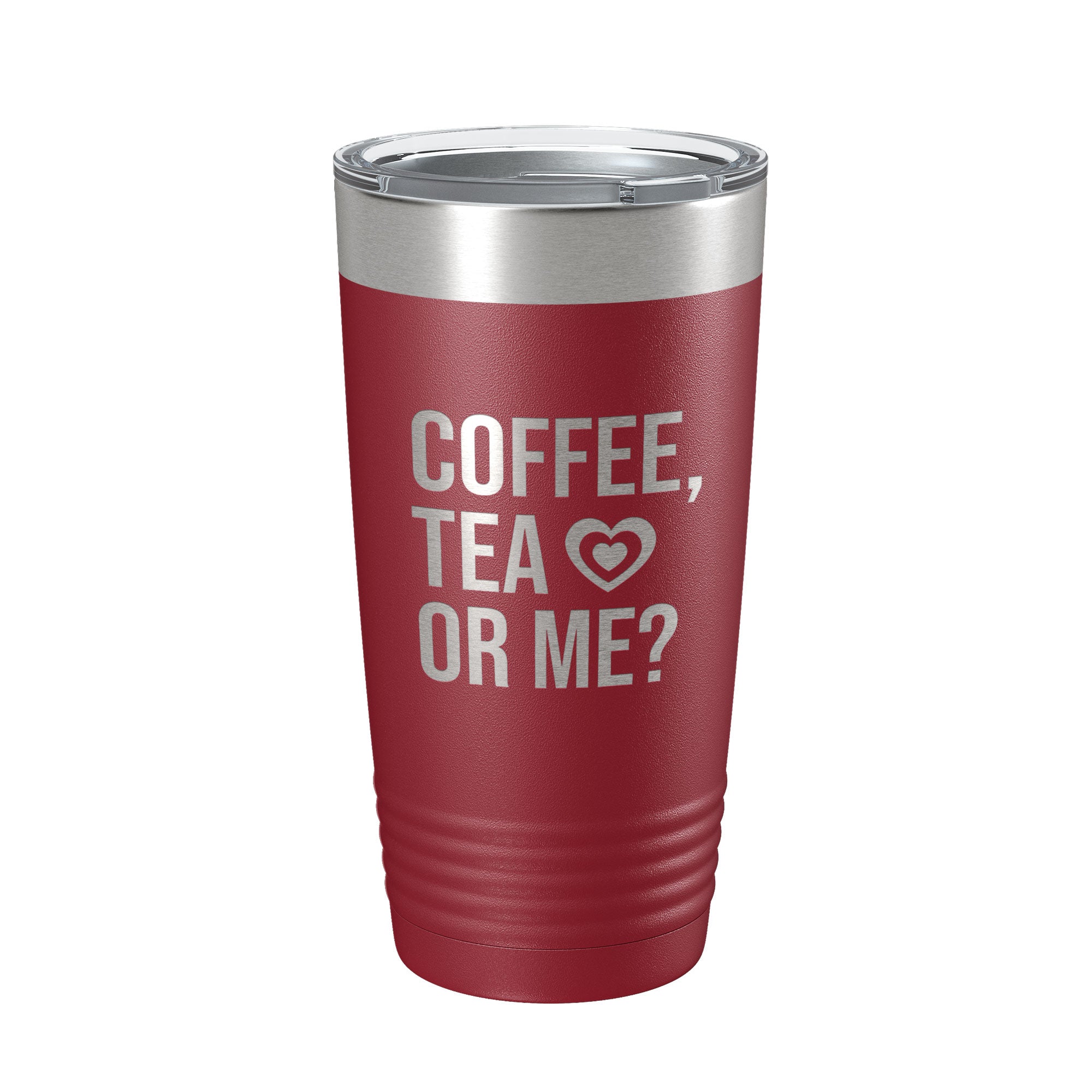 Valentine's Day Tumbler Coffee Tea Or Me Travel Mug Gift Insulated Laser Engraved Coffee Cup 20 oz-18