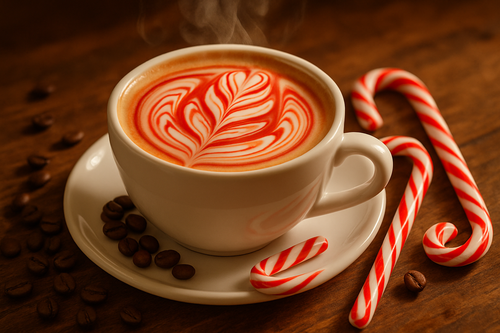 Candy Cane Flavored Coffee Blend-1